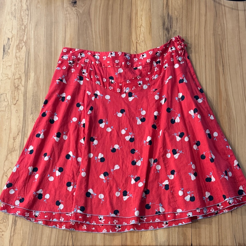 Vintage American Eagle Red Print Skirt size 6